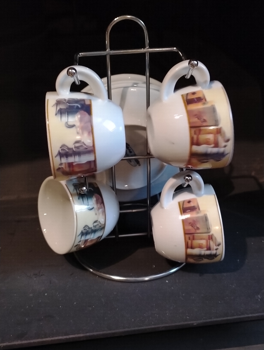 Espresso Coffee Cup Set 4-Piece NWOT